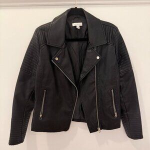 Topshop Black Leather Jacket